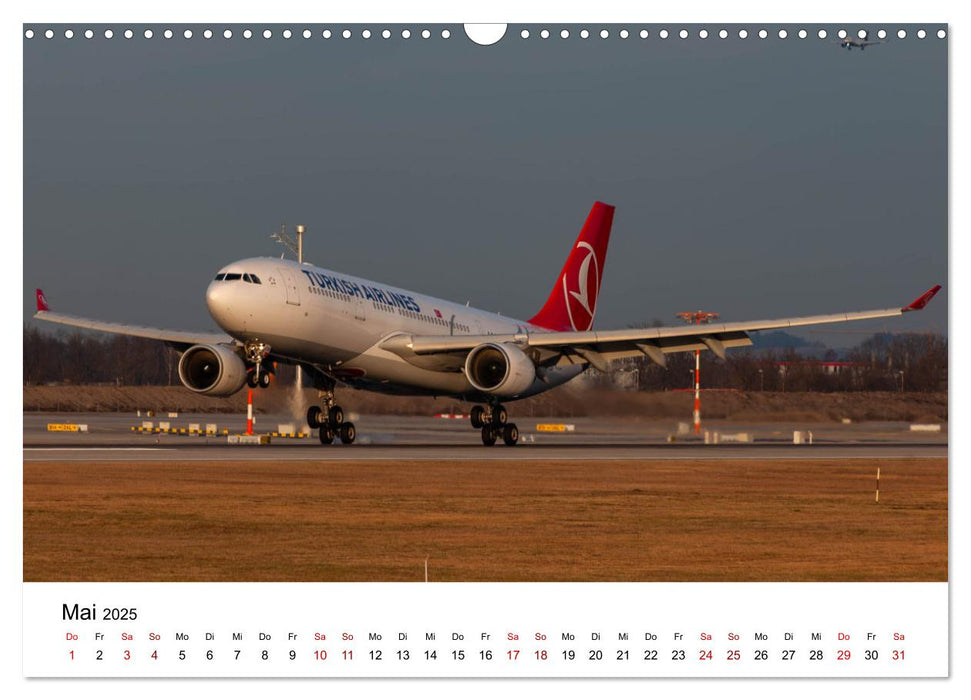 Flugzeuge von Airbus 2025 (CALVENDO Wandkalender 2025)