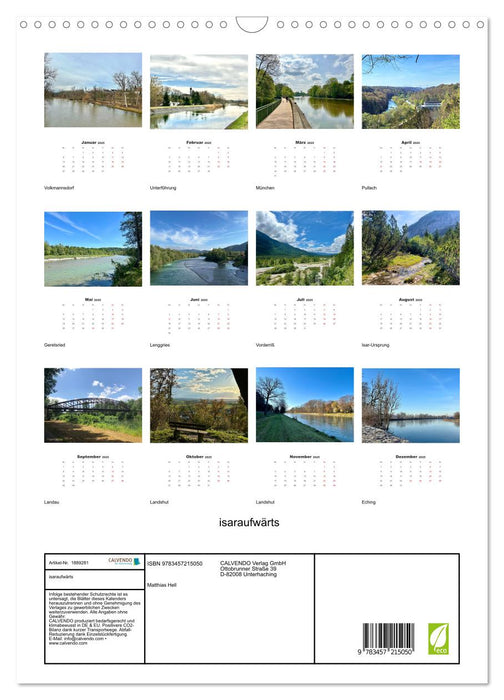 isaraufwärts (CALVENDO Wandkalender 2025)