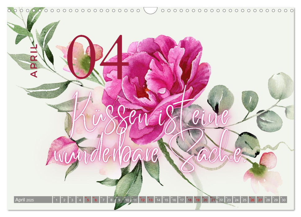 Flower Romance - Romantischer Blütenzauber 2025 (CALVENDO Wandkalender 2025)