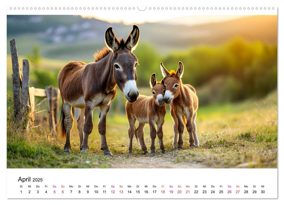 Esel - neugierige Typen (CALVENDO Premium Wandkalender 2025)