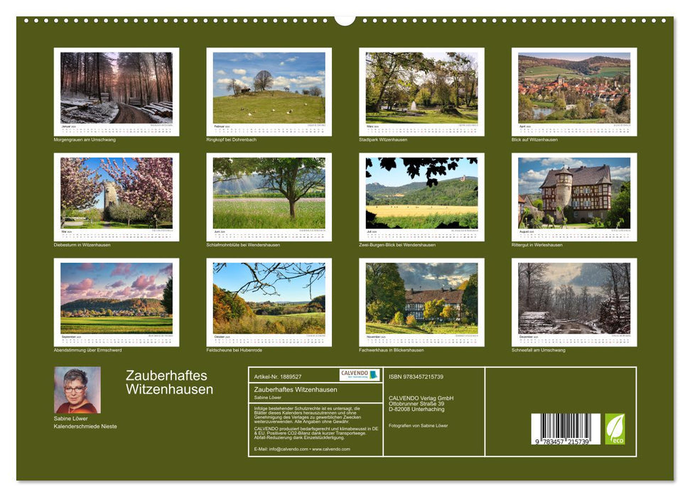 Zauberhaftes Witzenhausen (CALVENDO Premium Wandkalender 2025)