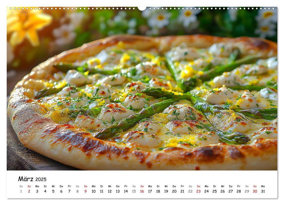 Pizza geht immer - Zu jeder Jahreszeit (CALVENDO Wandkalender 2025)