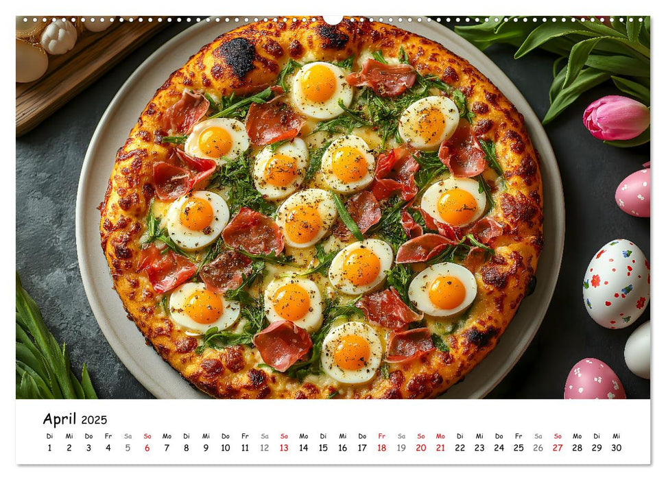 Pizza geht immer - Zu jeder Jahreszeit (CALVENDO Wandkalender 2025)