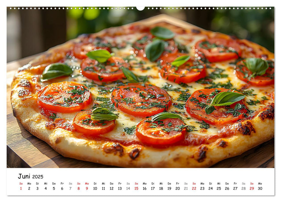 Pizza geht immer - Zu jeder Jahreszeit (CALVENDO Wandkalender 2025)