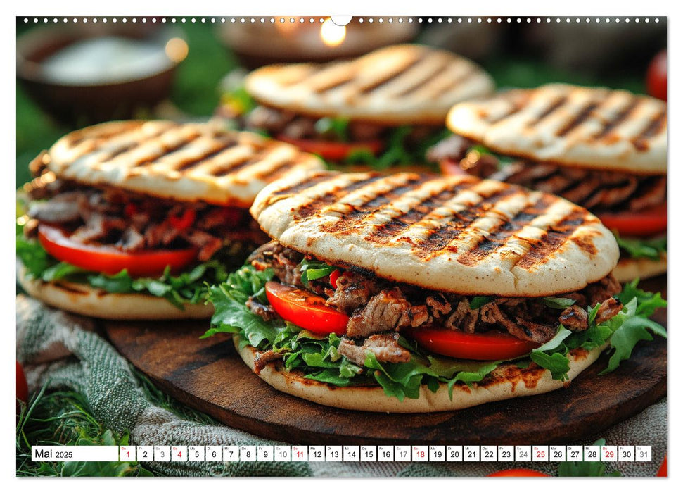 Döner macht schöner, türkischer Geschmack von deinem Dönermann (CALVENDO Wandkalender 2025)