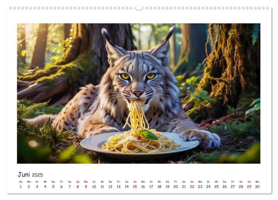 Mahlzeit... Wie wir Sie selten sehen! (CALVENDO Wandkalender 2025)