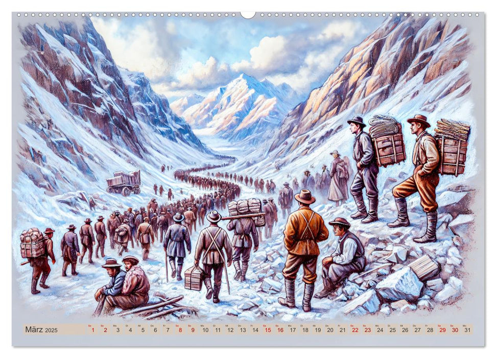 Auf den Spuren des Goldes - Vom Goldrausch am Yukon River (CALVENDO Premium Wandkalender 2025)