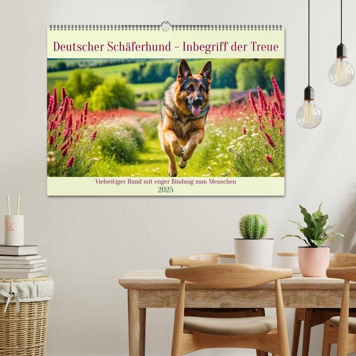 Deutscher Schäferhund - Inbegriff der Treue (CALVENDO Wandkalender 2025)