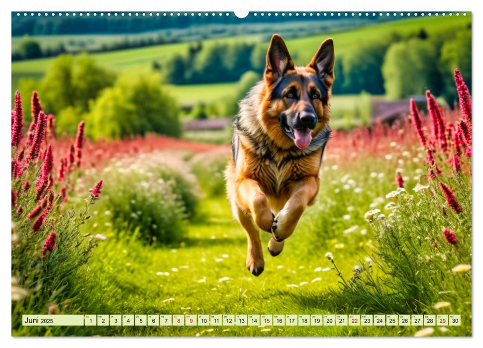 Deutscher Schäferhund - Inbegriff der Treue (CALVENDO Wandkalender 2025)