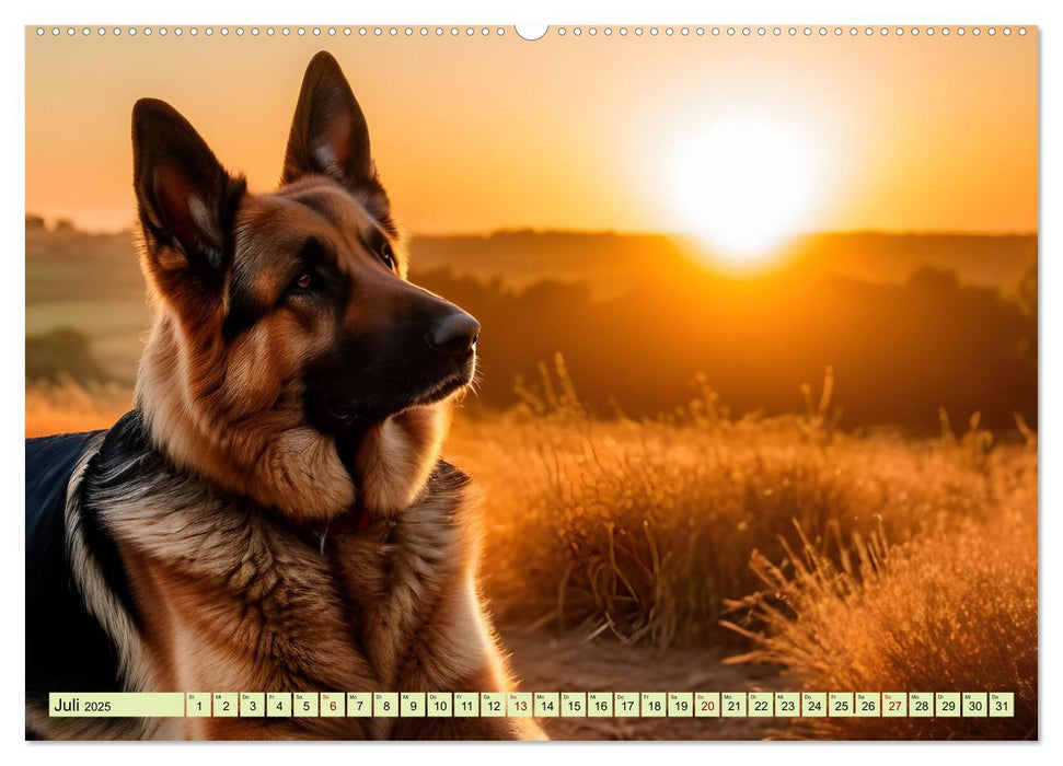 Deutscher Schäferhund - Inbegriff der Treue (CALVENDO Premium Wandkalender 2025)