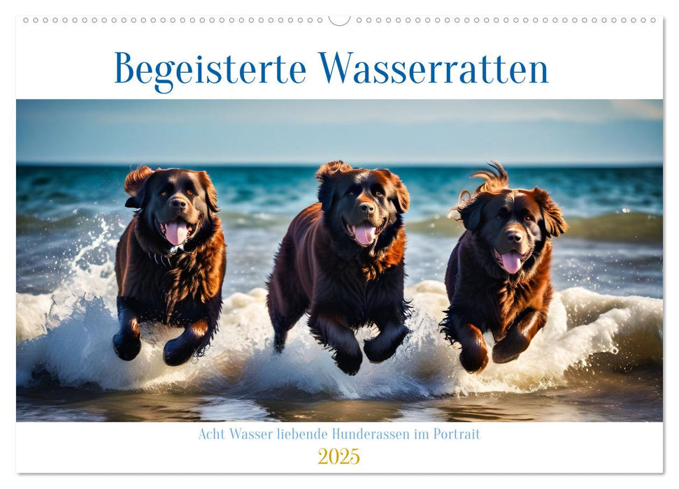 Begeisterte Wasserratten (CALVENDO Wandkalender 2025)