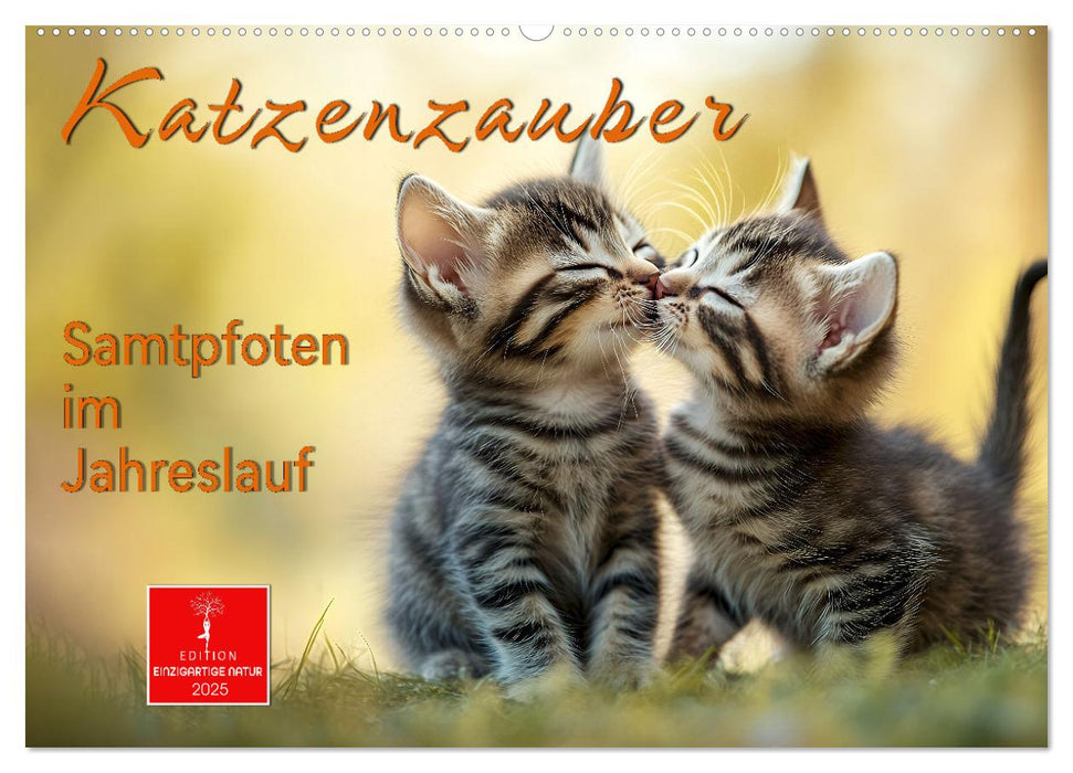 Katzenzauber - Samtpfoten im Jahreslauf (CALVENDO Wandkalender 2025)