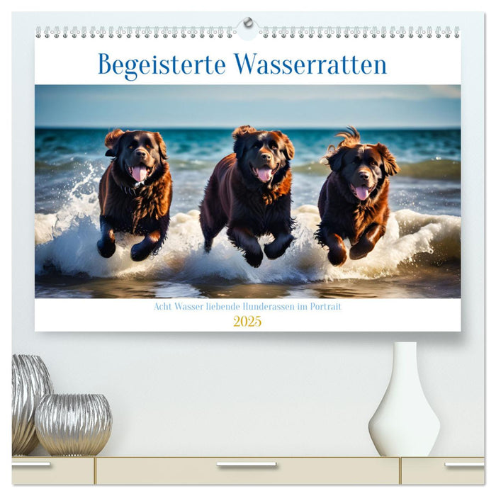 Begeisterte Wasserratten (CALVENDO Premium Wandkalender 2025)