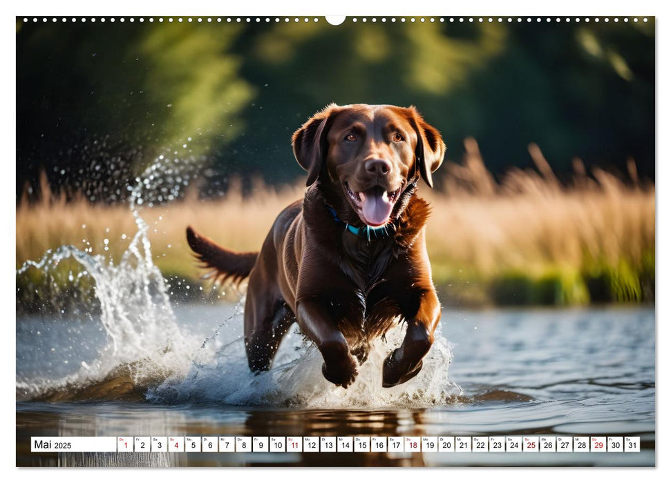 Begeisterte Wasserratten (CALVENDO Premium Wandkalender 2025)