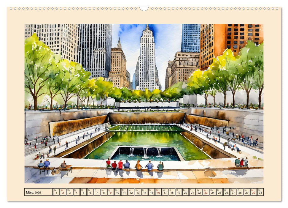 Sightseeing New York (CALVENDO Wandkalender 2025)