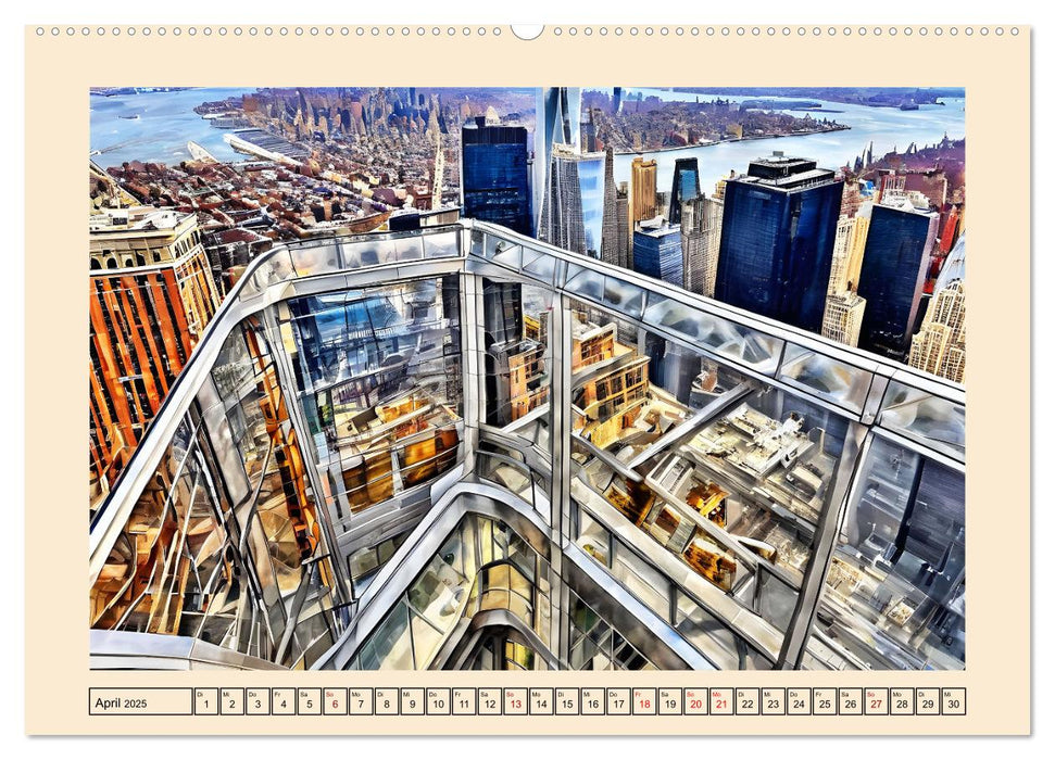 Sightseeing New York (CALVENDO Wandkalender 2025)