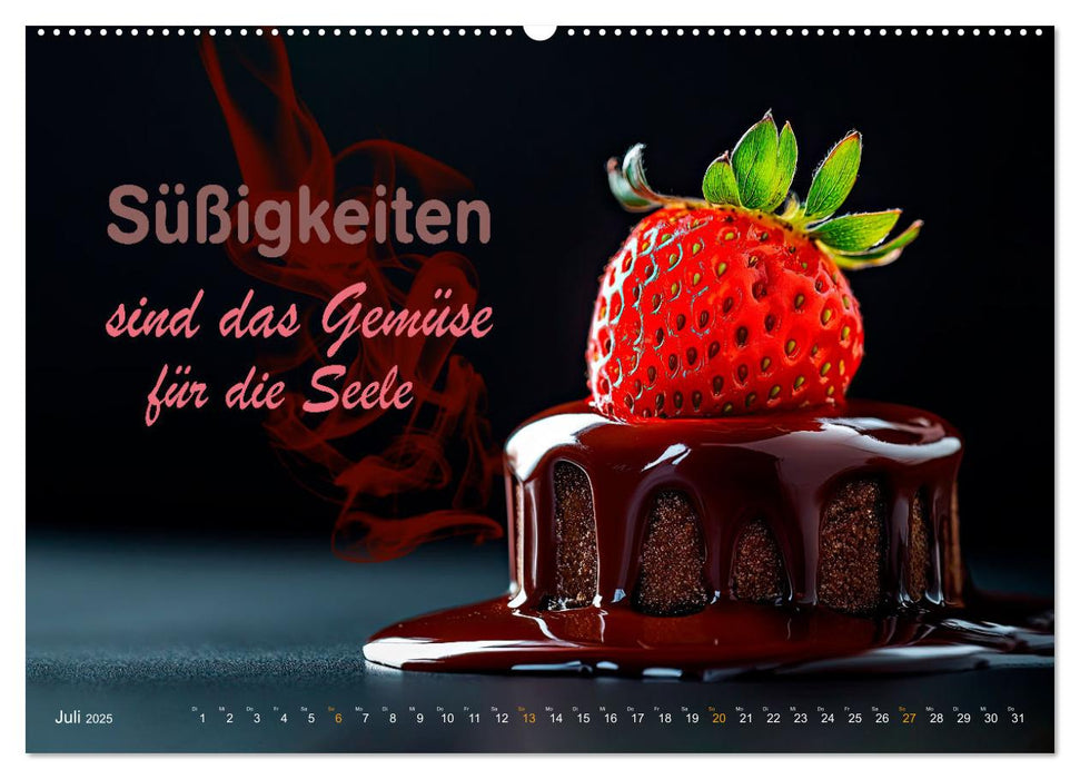 Dessert - Liebe auf den ersten Biss (CALVENDO Premium Wandkalender 2025)