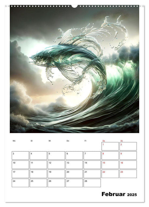 Wellen Illusionen (CALVENDO Wandkalender 2025)