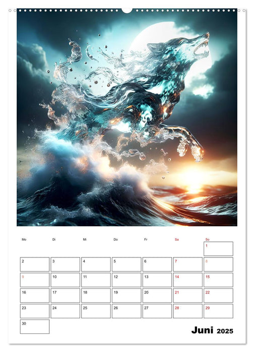 Wellen Illusionen (CALVENDO Wandkalender 2025)