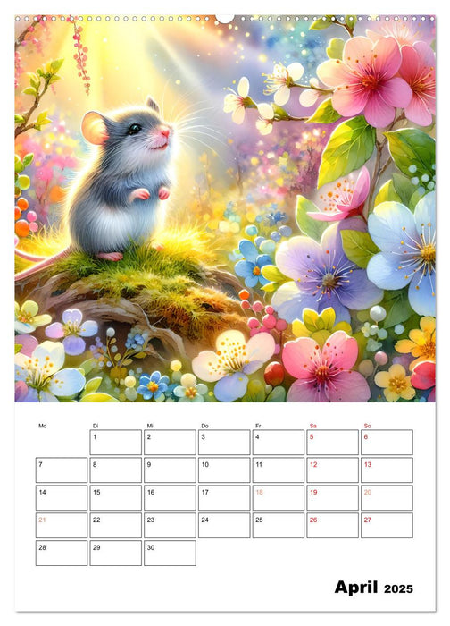 Mäusespuren (CALVENDO Premium Wandkalender 2025)