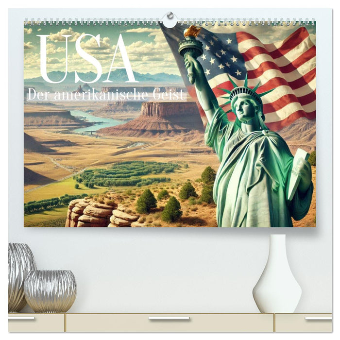 USA - Der amerikanische Geist (CALVENDO Premium Wandkalender 2025)