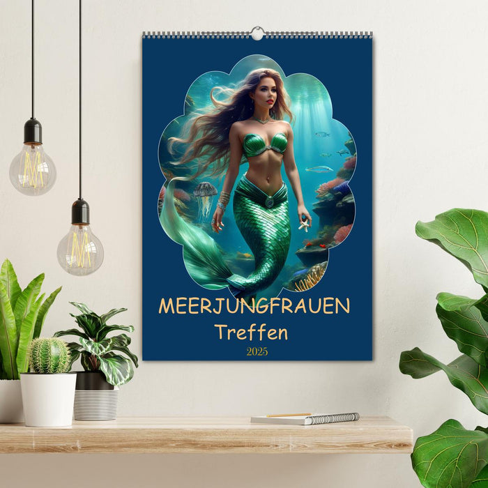 MEERJUNGFRAUEN Treffen (CALVENDO Wandkalender 2025)