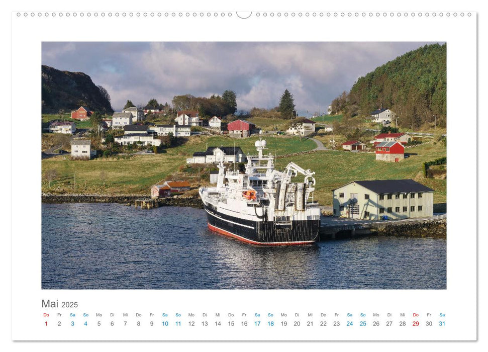 Kurs Nord - mit dem Postschiff (CALVENDO Wandkalender 2025)