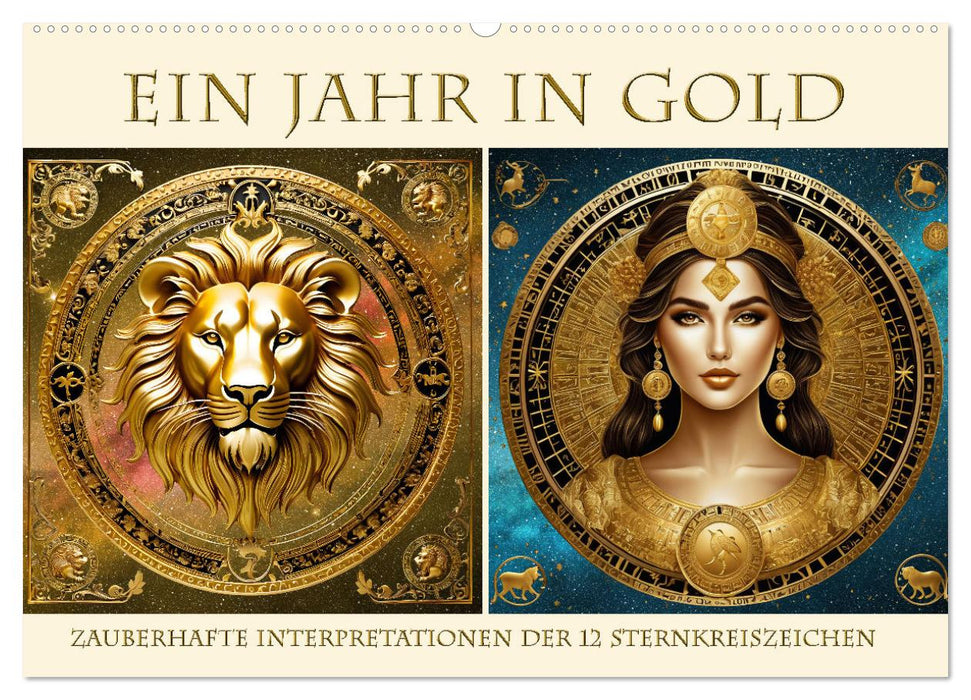 Ein Jahr in Gold (CALVENDO Wandkalender 2025)