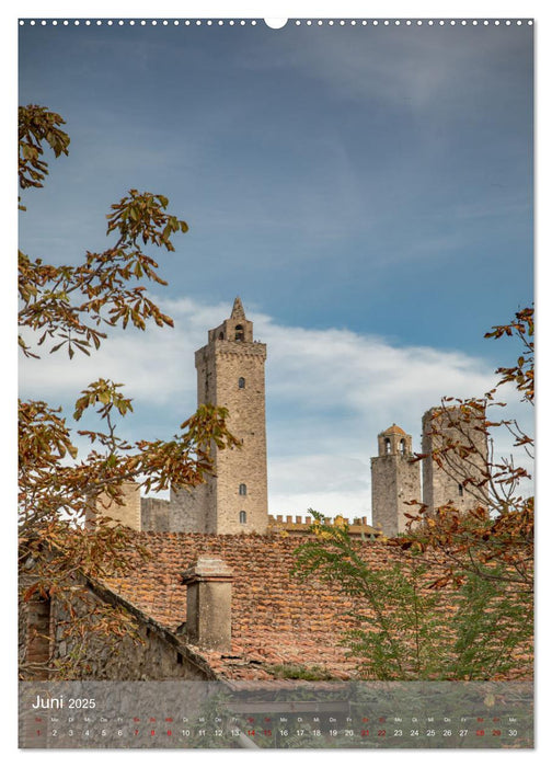 San Gimignano - Stadt der Türme (CALVENDO Premium Wandkalender 2025)