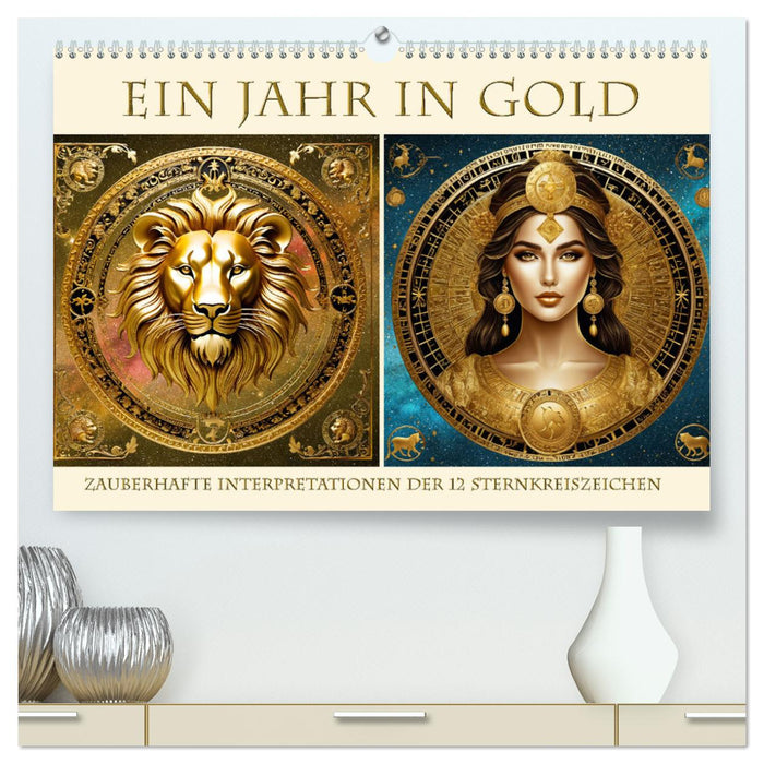 Ein Jahr in Gold (CALVENDO Premium Wandkalender 2025)