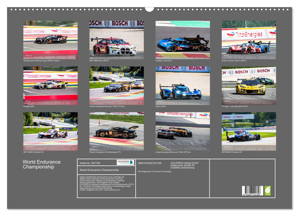 World Endurance Championship (CALVENDO Wandkalender 2025)