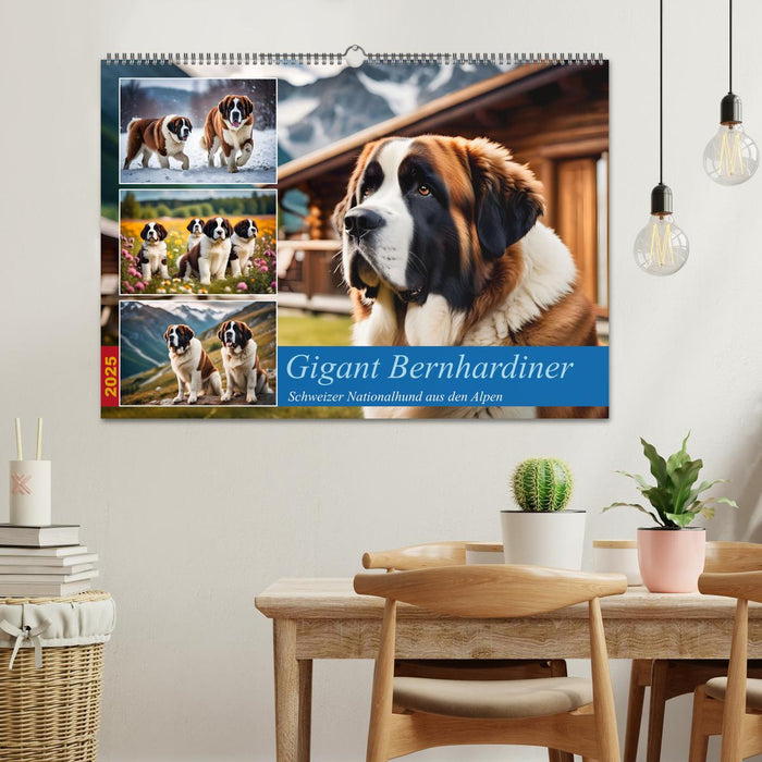 Gigant Bernhardiner (CALVENDO Wandkalender 2025)