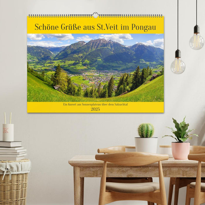 Schöne Grüße aus St.Veit im Pongau (CALVENDO Wandkalender 2025)