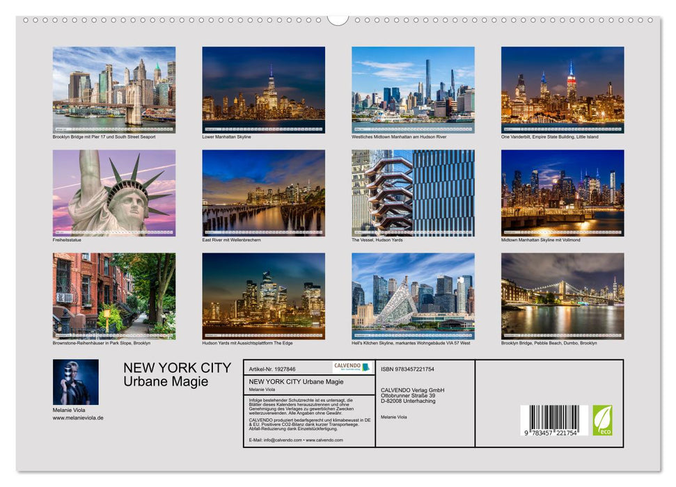 NEW YORK CITY Urbane Magie (CALVENDO Premium Wandkalender 2025)