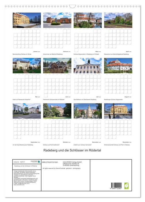 Radeberg und die Schlösser im Rödertal (CALVENDO Wandkalender 2025)