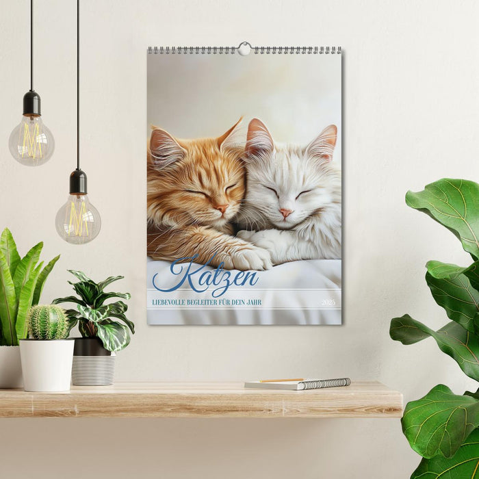 Katzen (CALVENDO Wandkalender 2025)