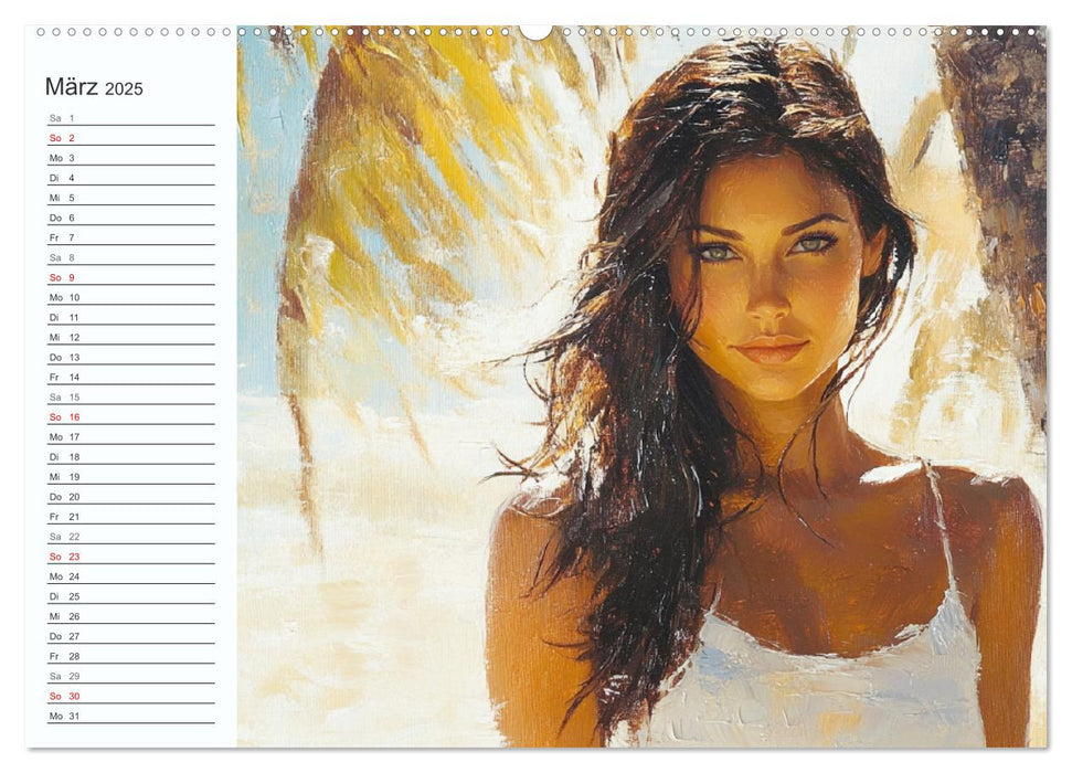 Frauen im Sommer. Lebensfreude, Sonne und Strand (CALVENDO Wandkalender 2025)