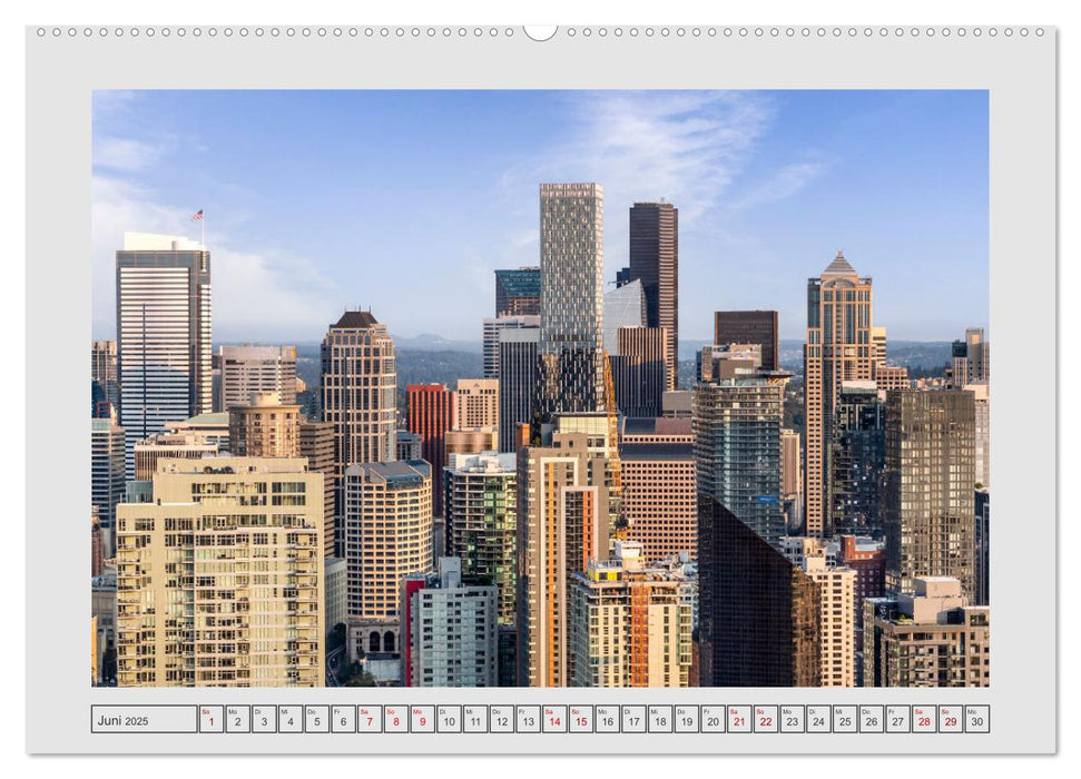 SEATTLE Unvergessliche Tour durch die Stadt und das Umland (CALVENDO Wandkalender 2025)