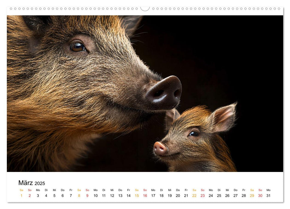 Wilde Heimat - Tiere unserer Natur (CALVENDO Wandkalender 2025)