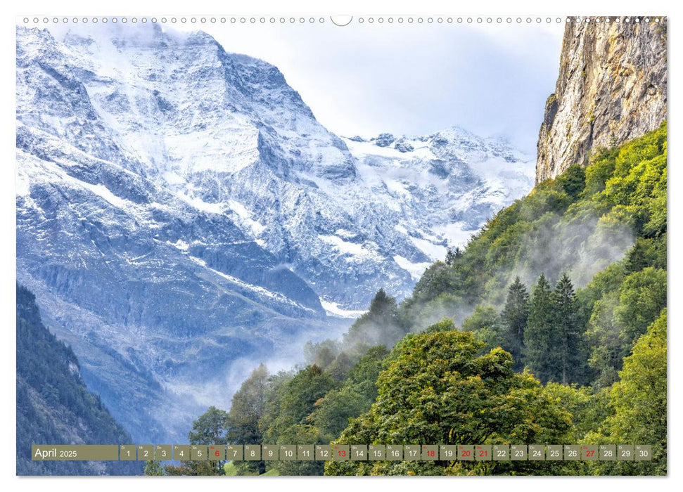 Schweizer Panorama - Von den Alpen bis zu den Seen (CALVENDO Wandkalender 2025)