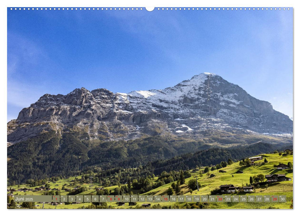 Schweizer Panorama - Von den Alpen bis zu den Seen (CALVENDO Wandkalender 2025)