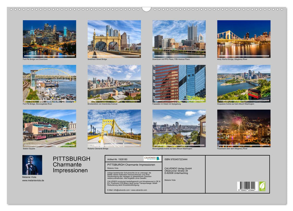 PITTSBURGH Charmante Impressionen (CALVENDO Wandkalender 2025)