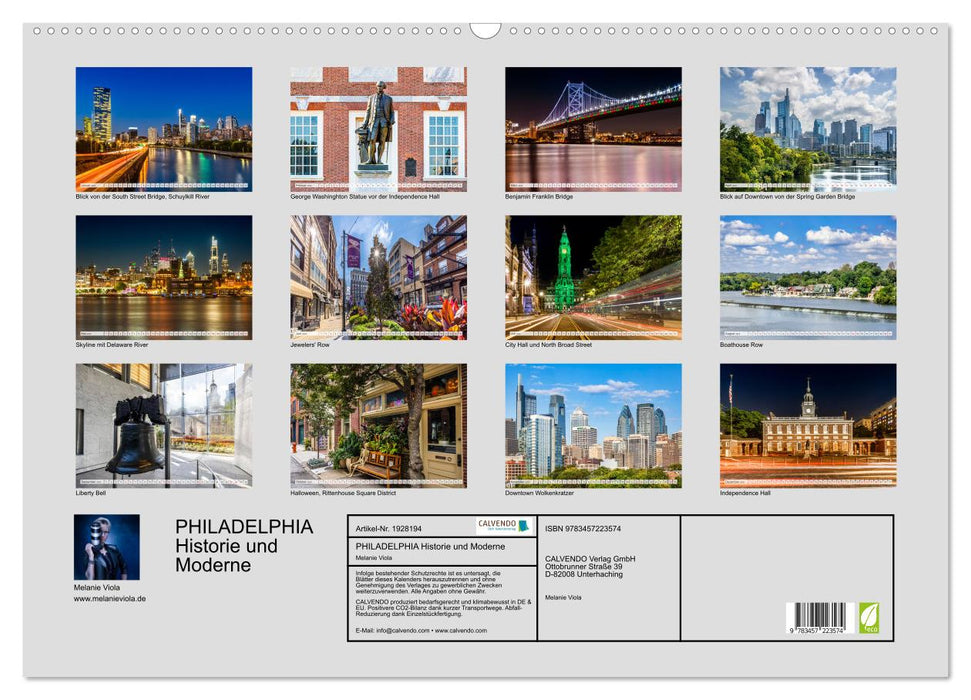 PHILADELPHIA Historie und Moderne (CALVENDO Wandkalender 2025)