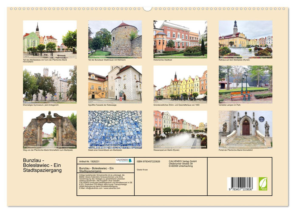 Bunzlau - Bolesławiec - Ein Stadtspaziergang (CALVENDO Premium Wandkalender 2025)