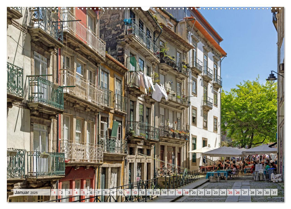 Portugal - Porto, Coimbra, Lissabon (CALVENDO Wandkalender 2025)