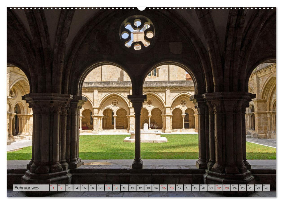 Portugal - Porto, Coimbra, Lissabon (CALVENDO Premium Wandkalender 2025)