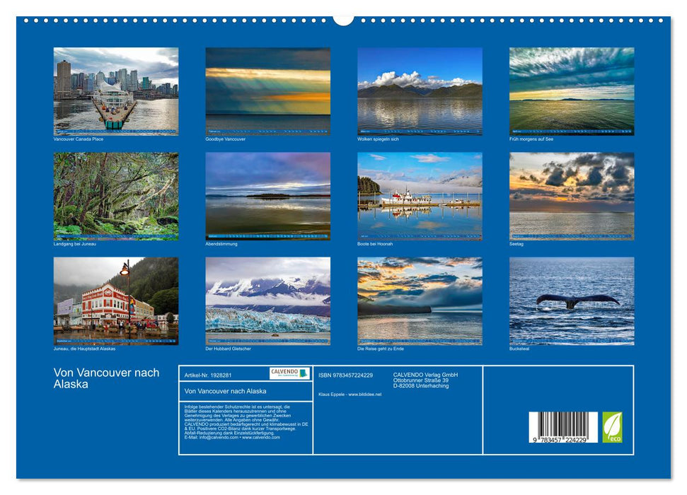 Von Vancouver nach Alaska (CALVENDO Premium Wandkalender 2025)