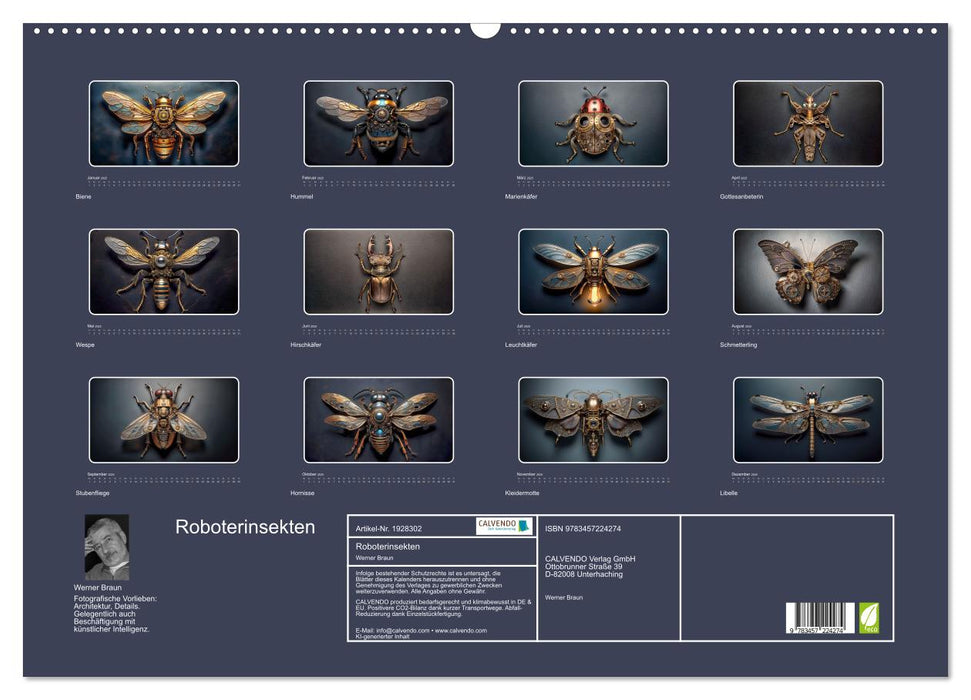 Roboterinsekten (CALVENDO Wandkalender 2025)