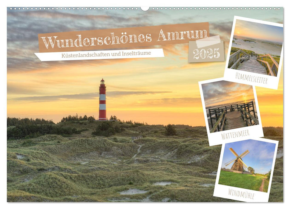 Wunderschönes Amrum (CALVENDO Wandkalender 2025)