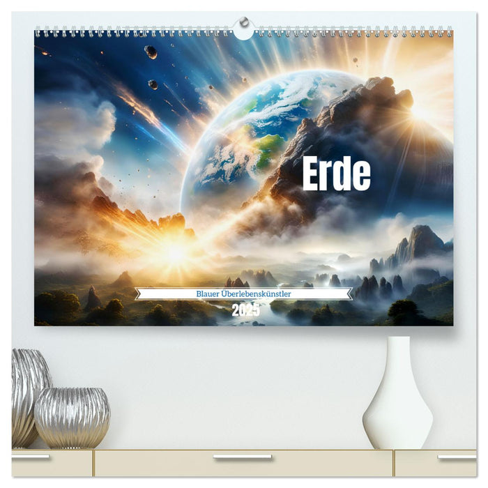 Erde - Blauer Überlebenskünstler (CALVENDO Premium Wandkalender 2025)